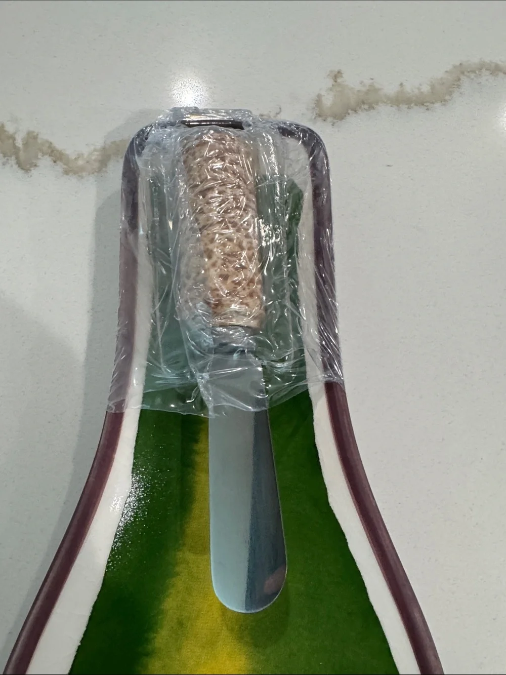Hallmark Winebottle Shape Servering Plater with Spreader NWOT